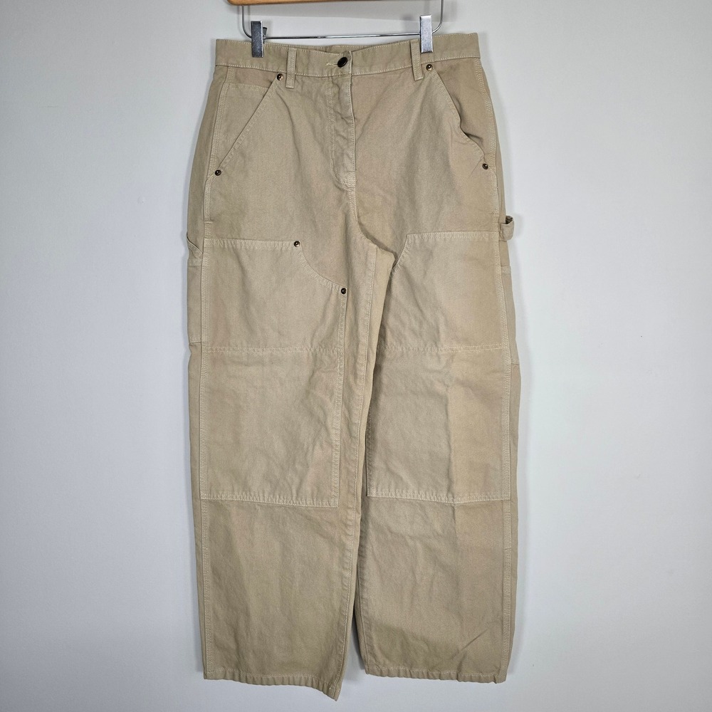J.Crew Painter Pants Womens 30 Green Double Knee Utility Carpenter Workwear